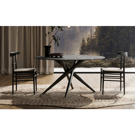 Tiffany Round ø120 Fisso Tavoli in ceramica Sedit